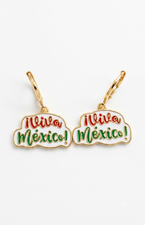 Aretes ¡Viva México! Esmaltados - Colección de Joyería Viva México