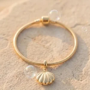 Charm Colgante de Concha Marina Lisa - Joyería y Accesorios