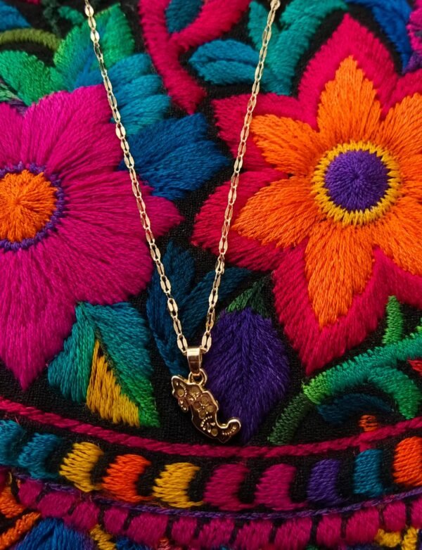 Collar con Silueta de la República Mexicana - Colección de Joyería Viva México