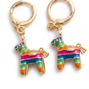 Aretes de Piñata Mexicana Tricolor - Colección Viva México