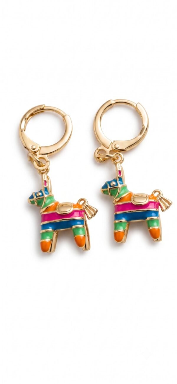 Aretes de Piñata Mexicana Tricolor - Colección Viva México